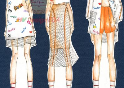 Mẫu phác thảo thiết kế thời trang