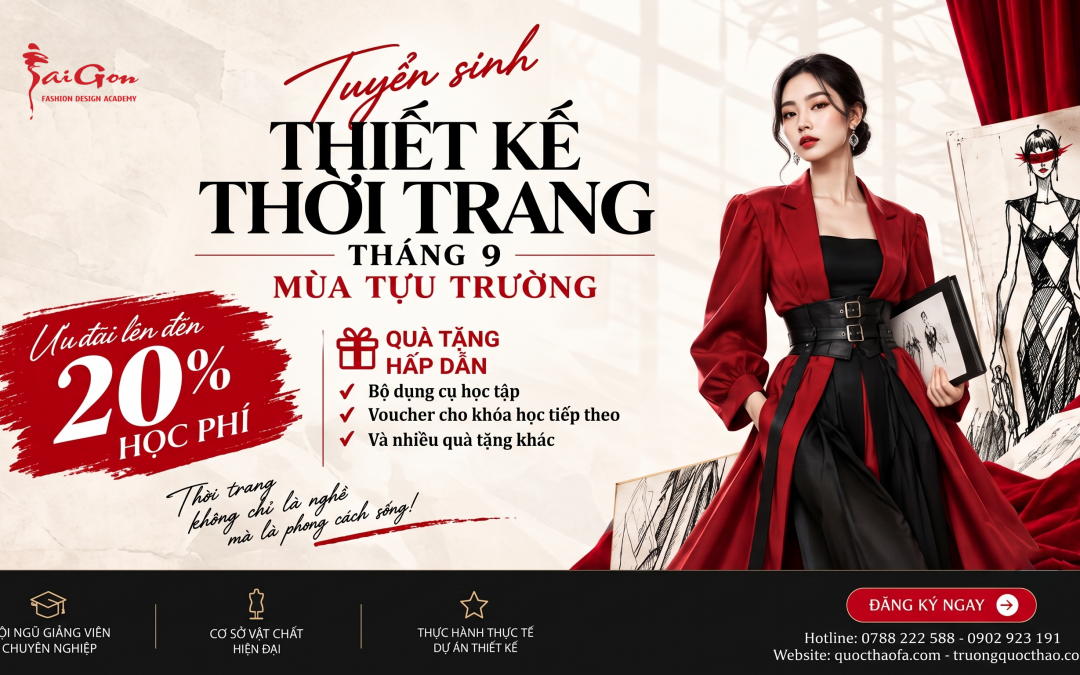 🎓 BACK TO SCHOOL 2026 – BẮT ĐẦU HÀNH TRÌNH TRỞ THÀNH NHÀ THIẾT KẾ THỜI TRANG! ✨